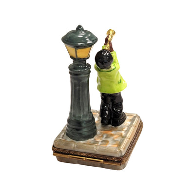 Jazz Man New Orleans Lamp Porcelain Limoges Music LIMOGES BOXES French Trinket Box