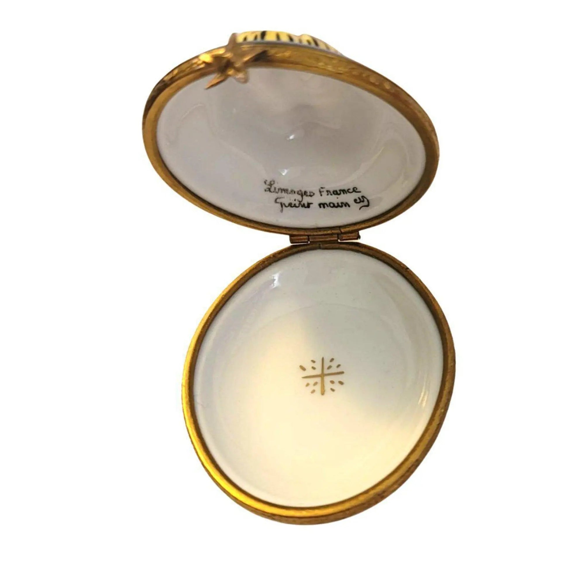 Jesus in Straw Limoges Box Porcelain Limoges religious spiritual nativity Limoges Boxes French Trinket Box