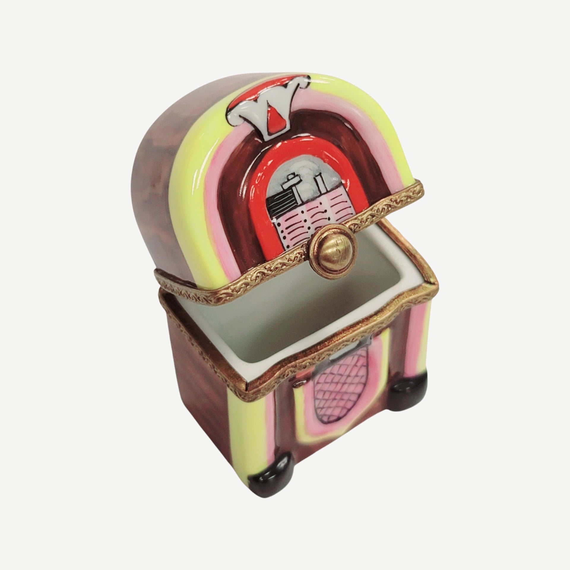 Jukebox Limoges Box Figurine Porcelain Limoges music dance French Trinket Box