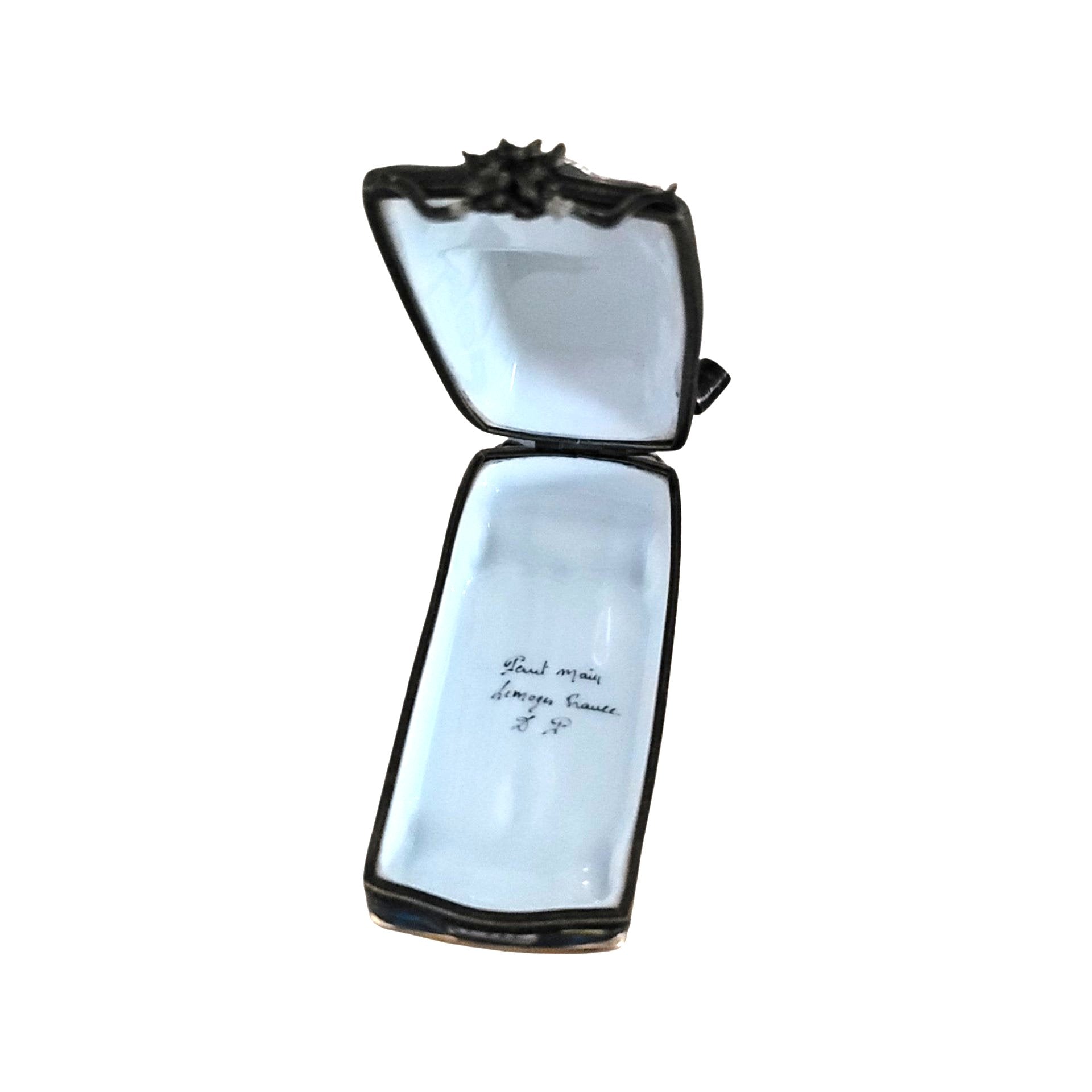 Just Married Limousine Figurine Porcelain Limoges wedding vehicle French Trinket Box