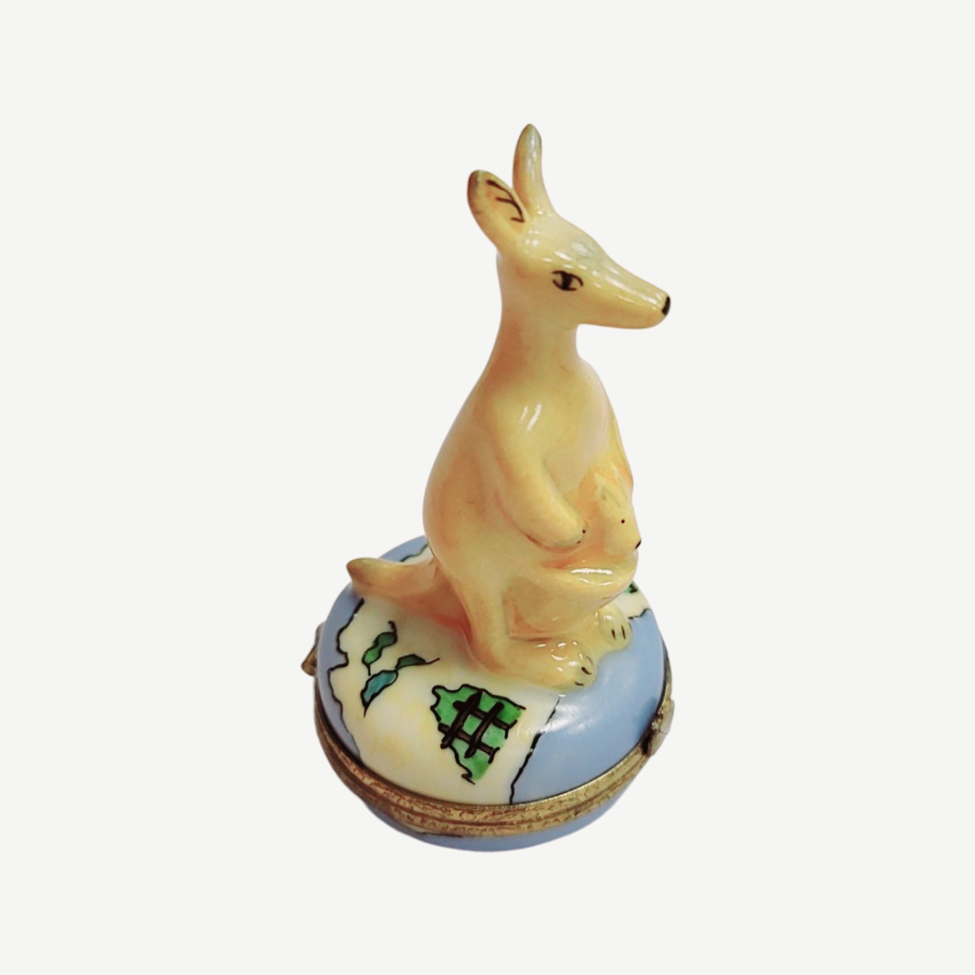 Kangaroo Limoges Box Masterpiece Porcelain Limoges wild animal French Trinket Box