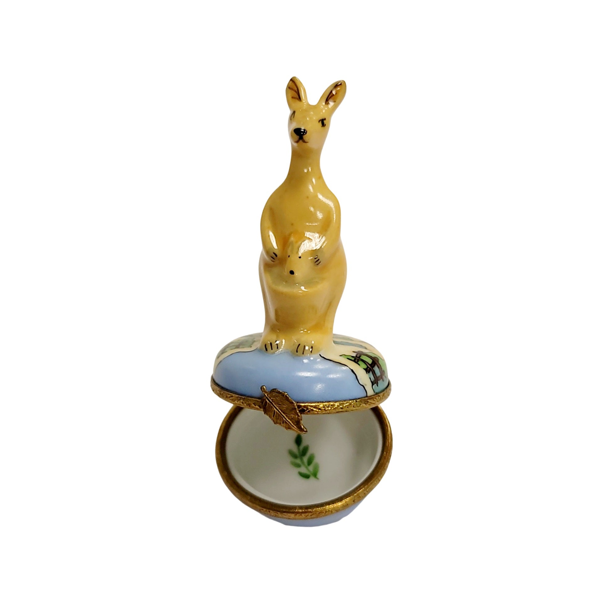 Kangaroo Limoges Box Masterpiece Porcelain Limoges wild animal French Trinket Box