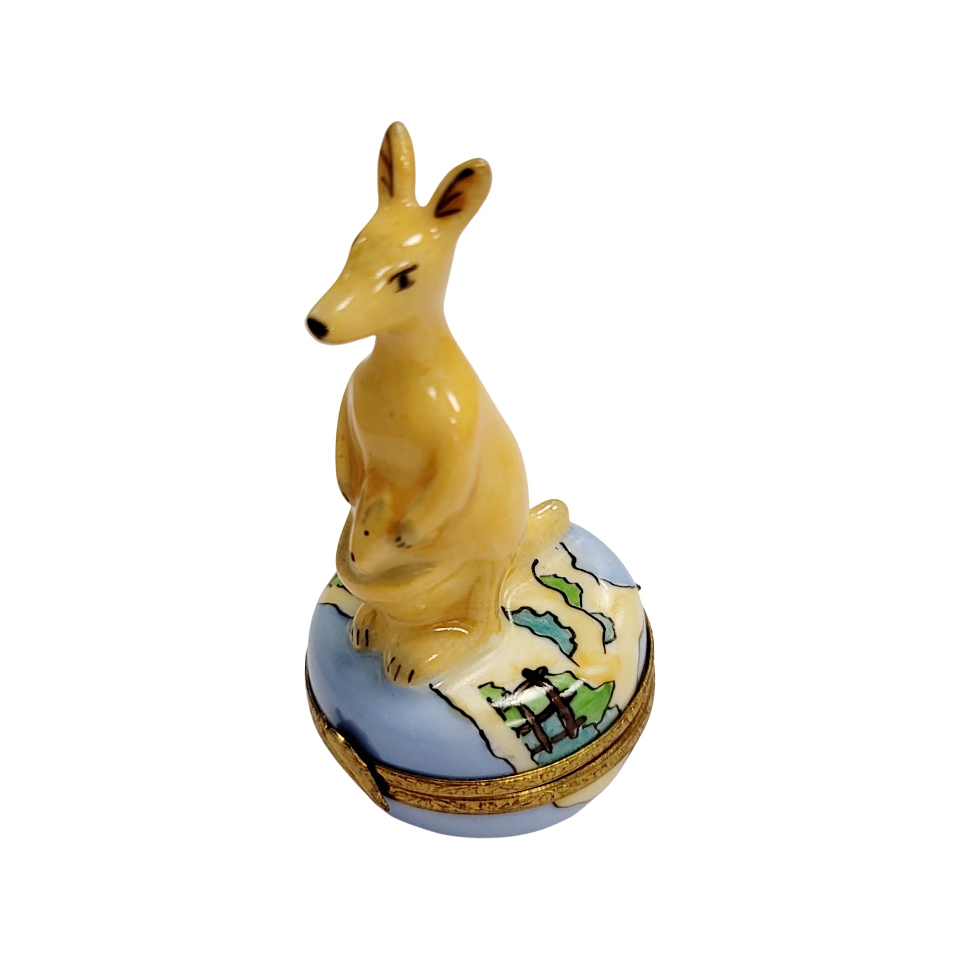 Kangaroo Limoges Box Masterpiece Porcelain Limoges wild animal French Trinket Box