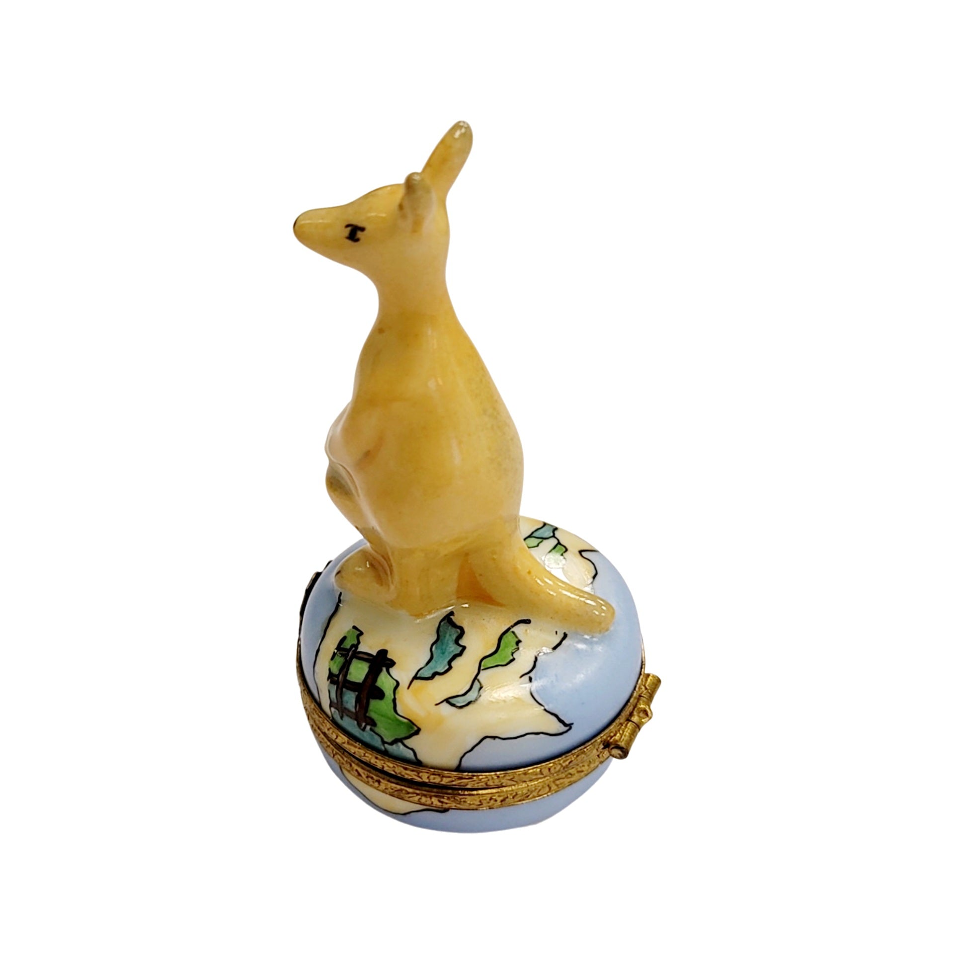 Kangaroo Limoges Box Masterpiece Porcelain Limoges wild animal French Trinket Box
