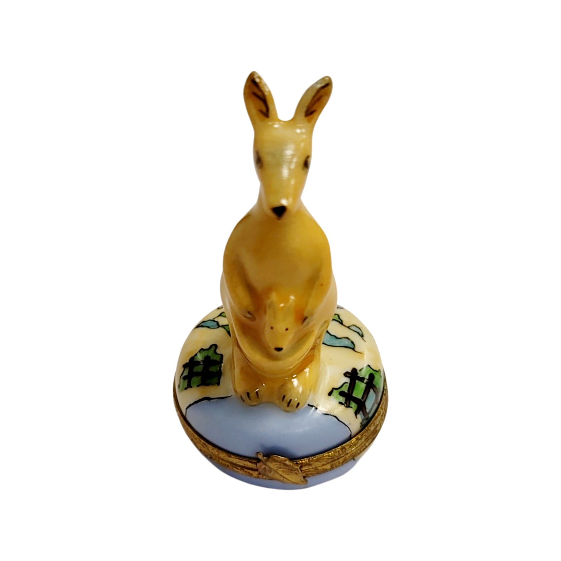 Kangaroo Limoges Box Masterpiece Porcelain Limoges wild animal French Trinket Box