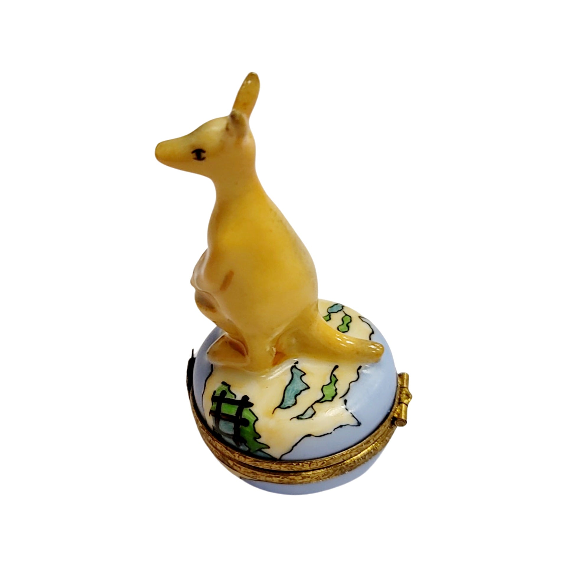 Kangaroo Limoges Box Masterpiece Porcelain Limoges wild animal French Trinket Box