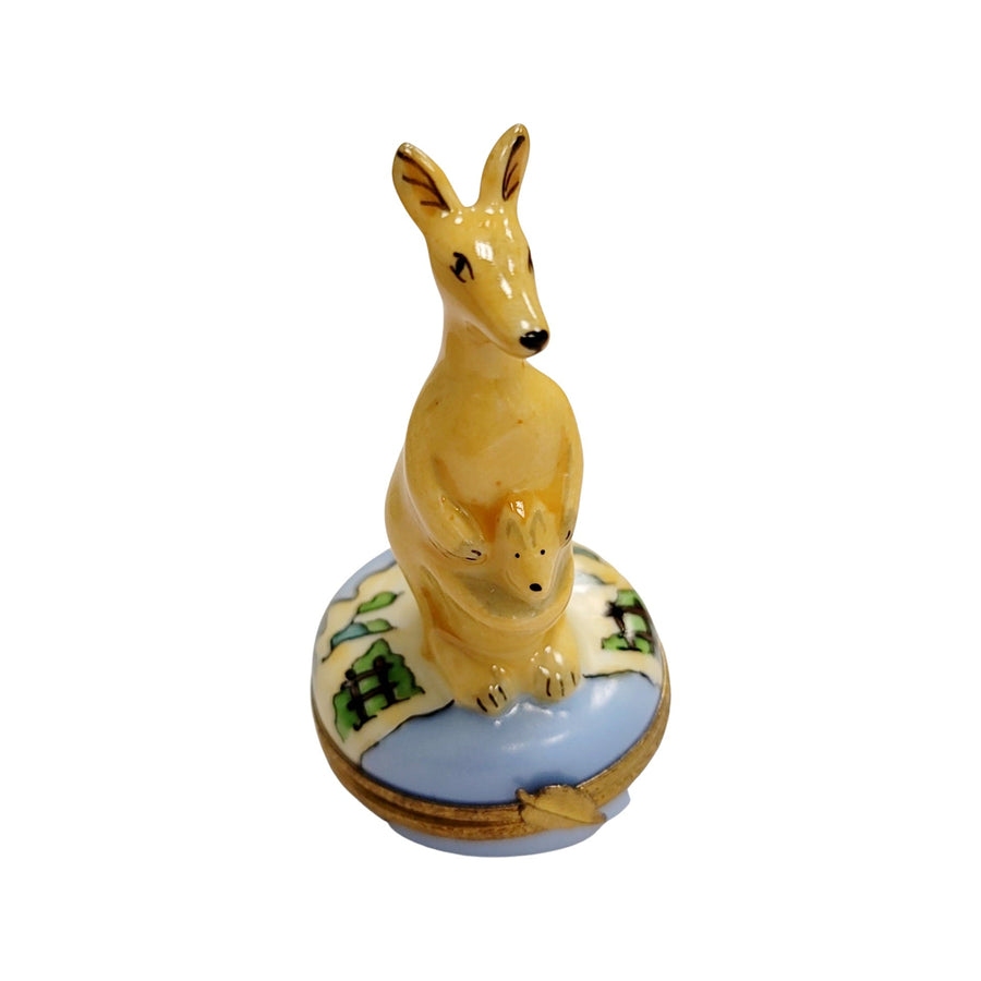 Kangaroo Limoges Box Masterpiece Porcelain Limoges wild animal French Trinket Box