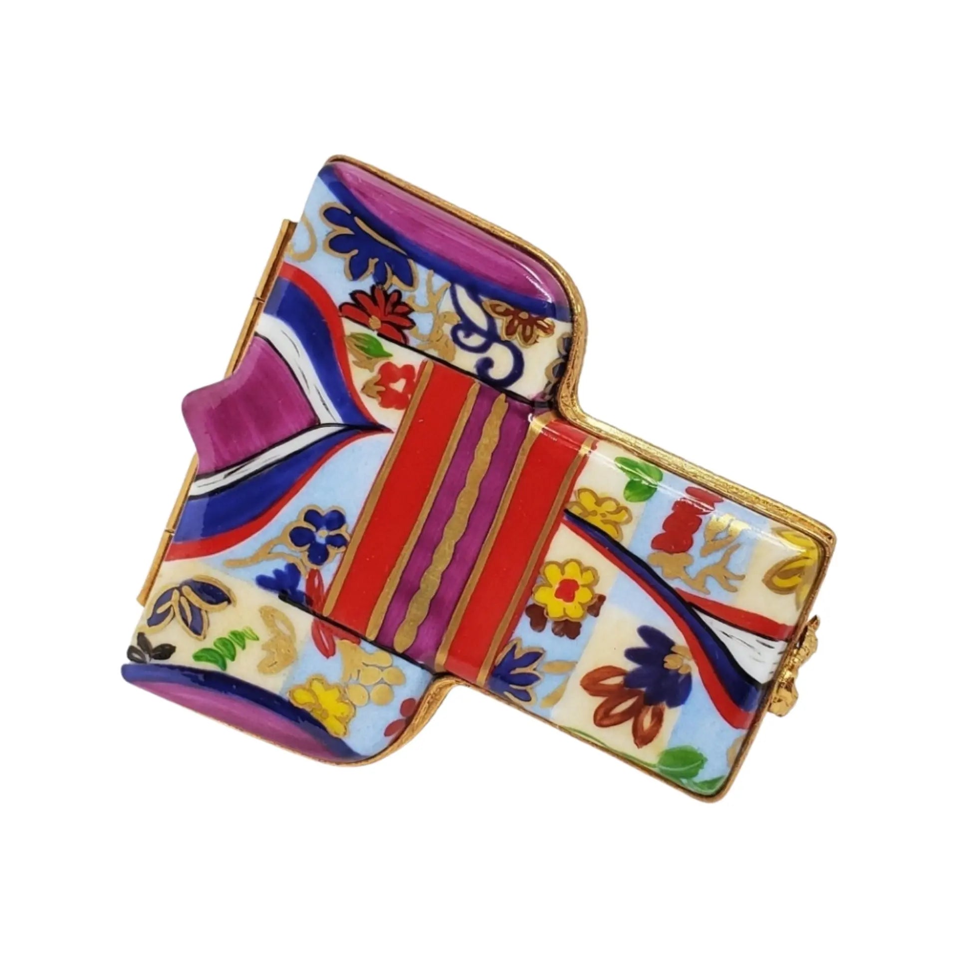 Kimono Porcelain Limoges Travel Fashion French Trinket Box