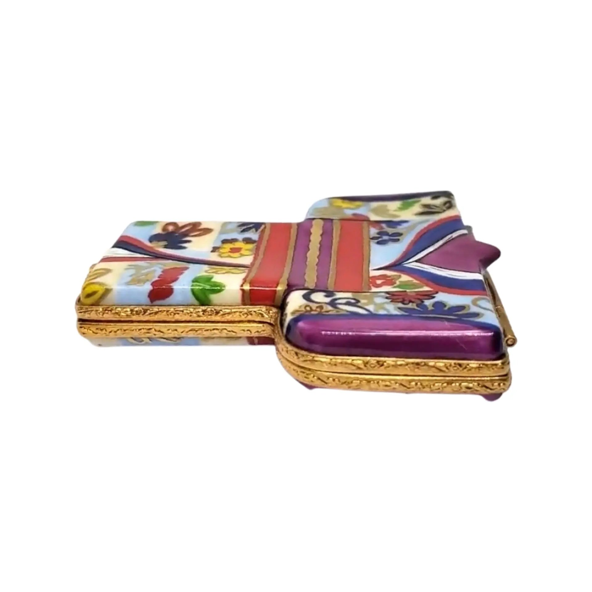 Kimono Porcelain Limoges Travel Fashion French Trinket Box