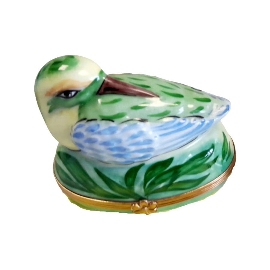 King Fisher Porcelain Limoges bird birds French Trinket Box