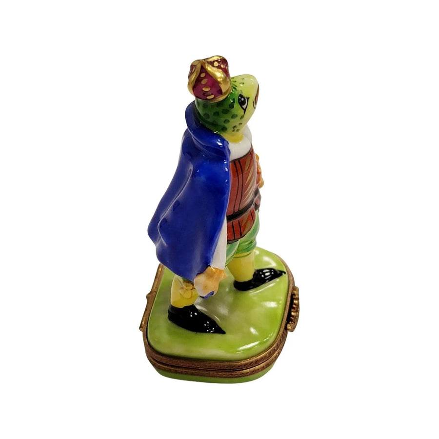 King Frog Porcelain Limoges frog limoges boxes travel French Trinket Box