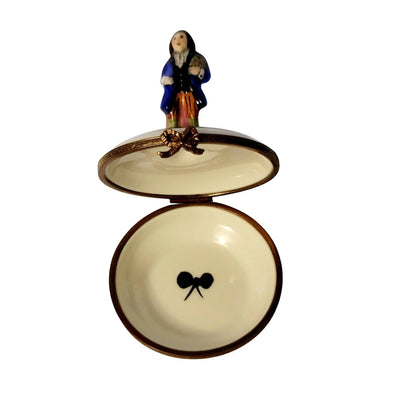 Kite Boy Limoges Porcelain Box Porcelain Limoges French Trinket Box
