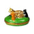 Kittens w Mother Cat Porcelain Limoges Cat French Trinket Box