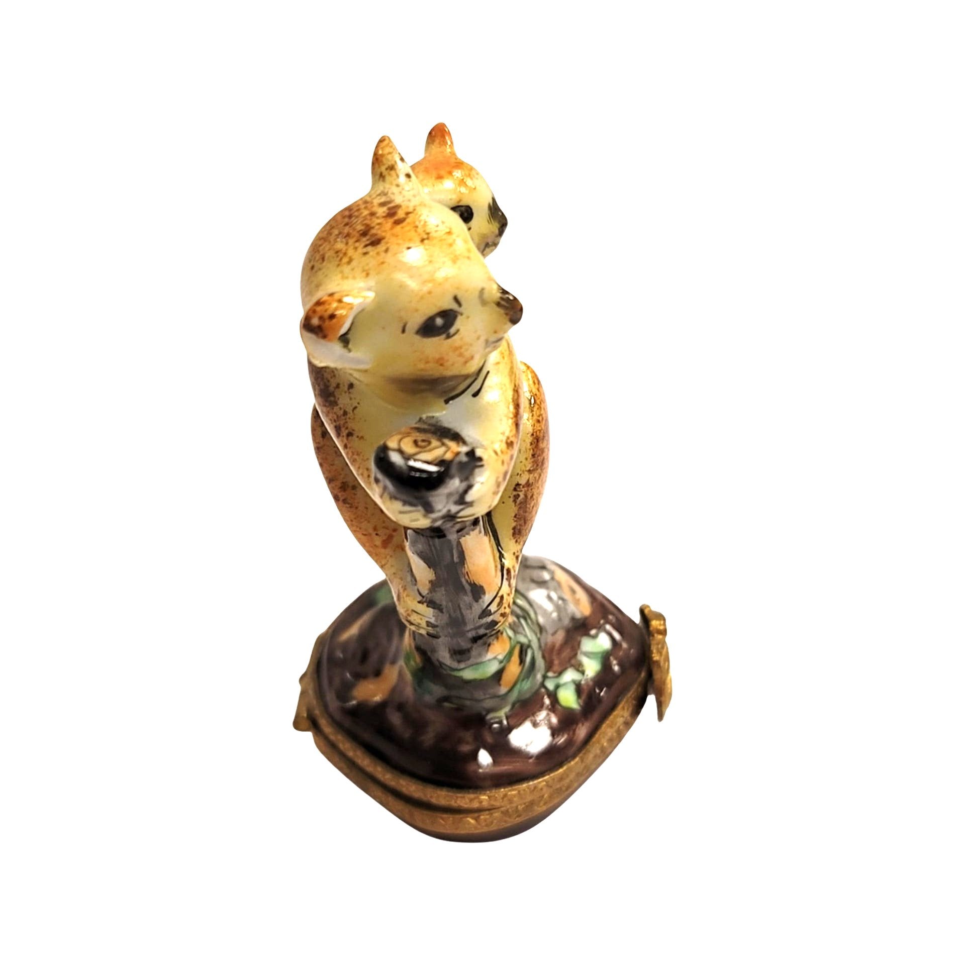 Koala Bear Family Limoges Box Porcelain Limoges bear wild animal French Trinket Box