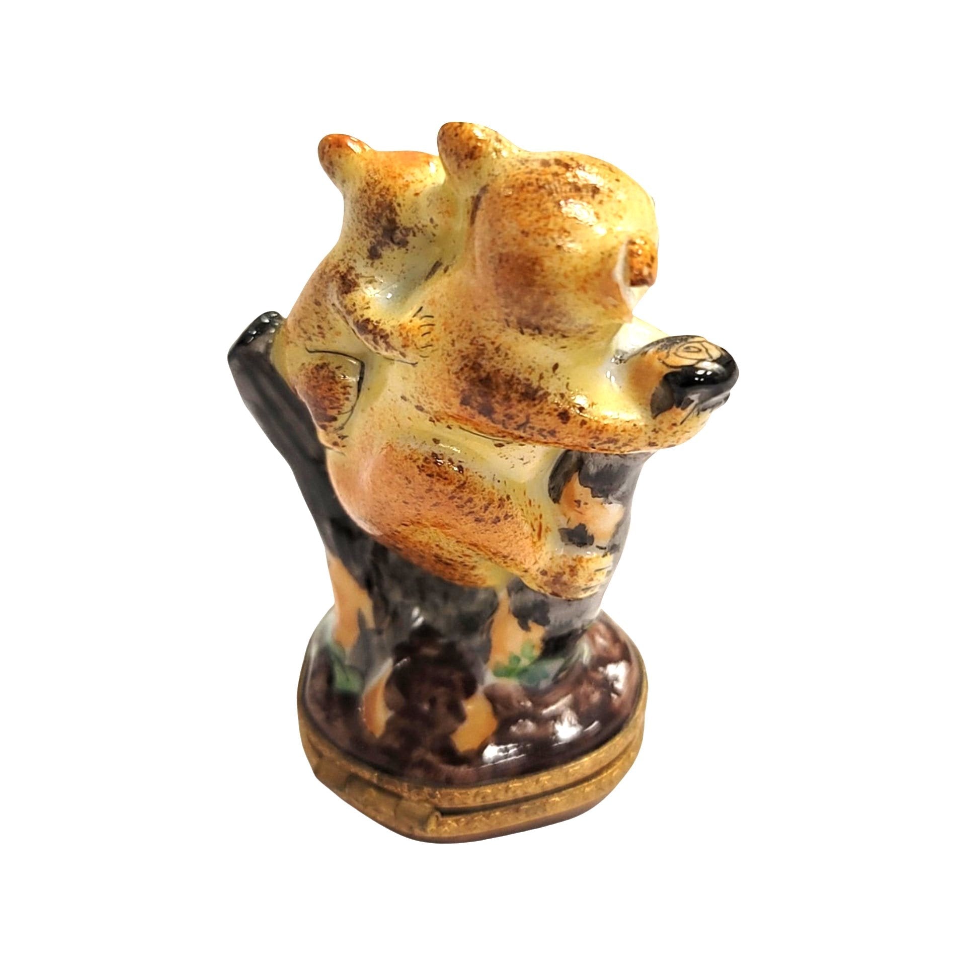 Koala Bear Family Limoges Box Porcelain Limoges bear wild animal French Trinket Box