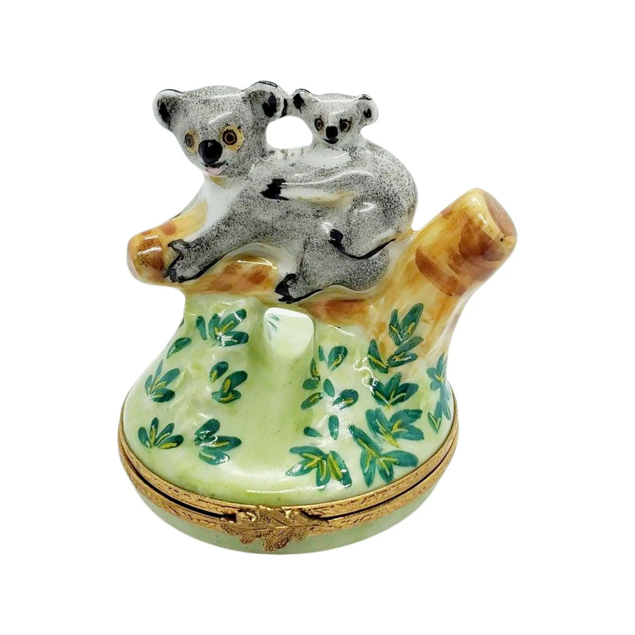 Koala Bear Porcelain Limoges Wild animals Bear French Trinket Box