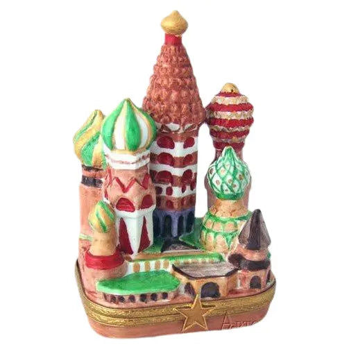 Kremlin Porcelain Limoges monuments travel world French Trinket Box