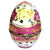 Large Red Floral Limoges Egg Porcelain Limoges egg French Trinket Box
