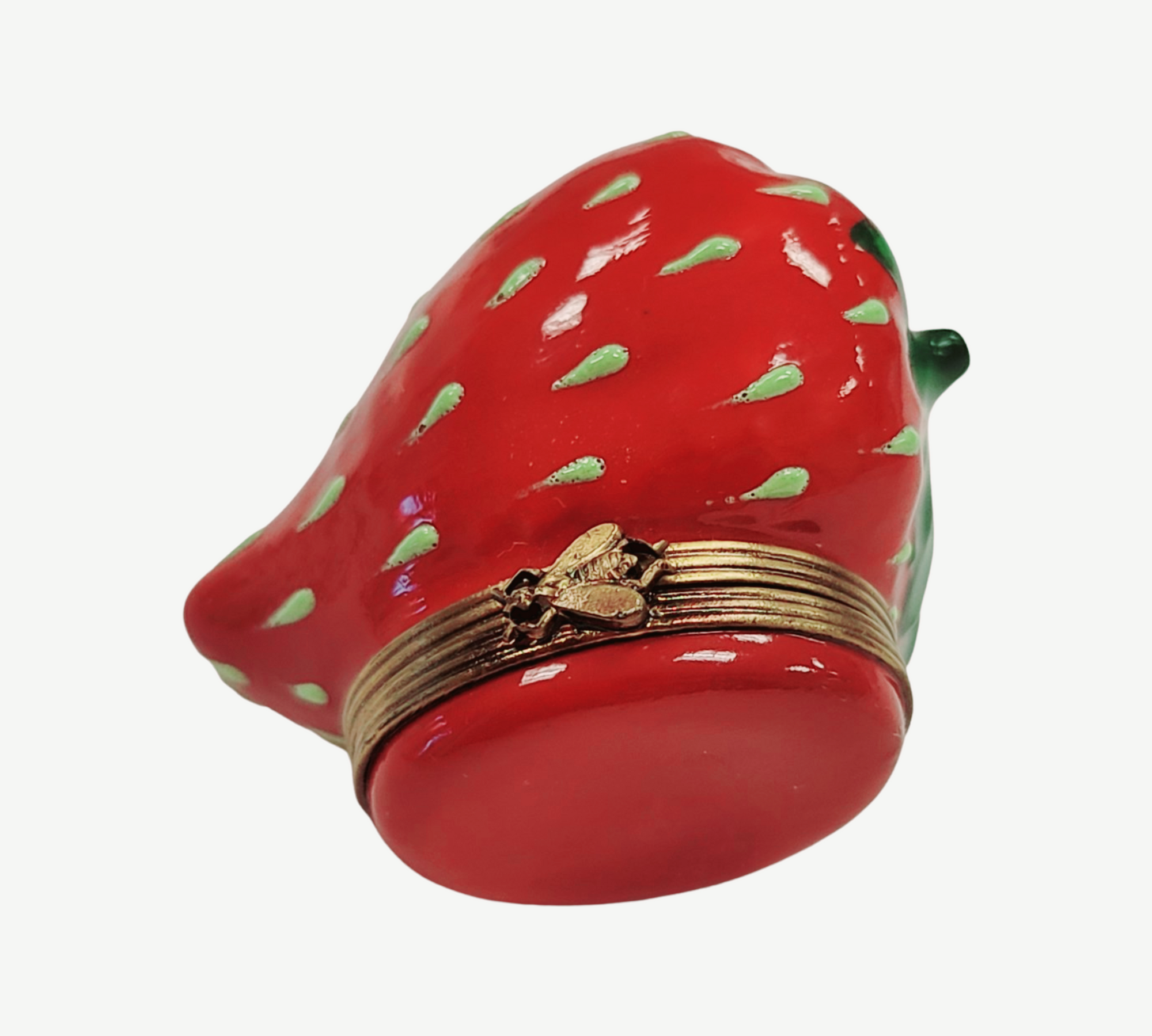 Large Strawberry Limoges Box Porcelain Limoges fruit vegetables French Trinket Box