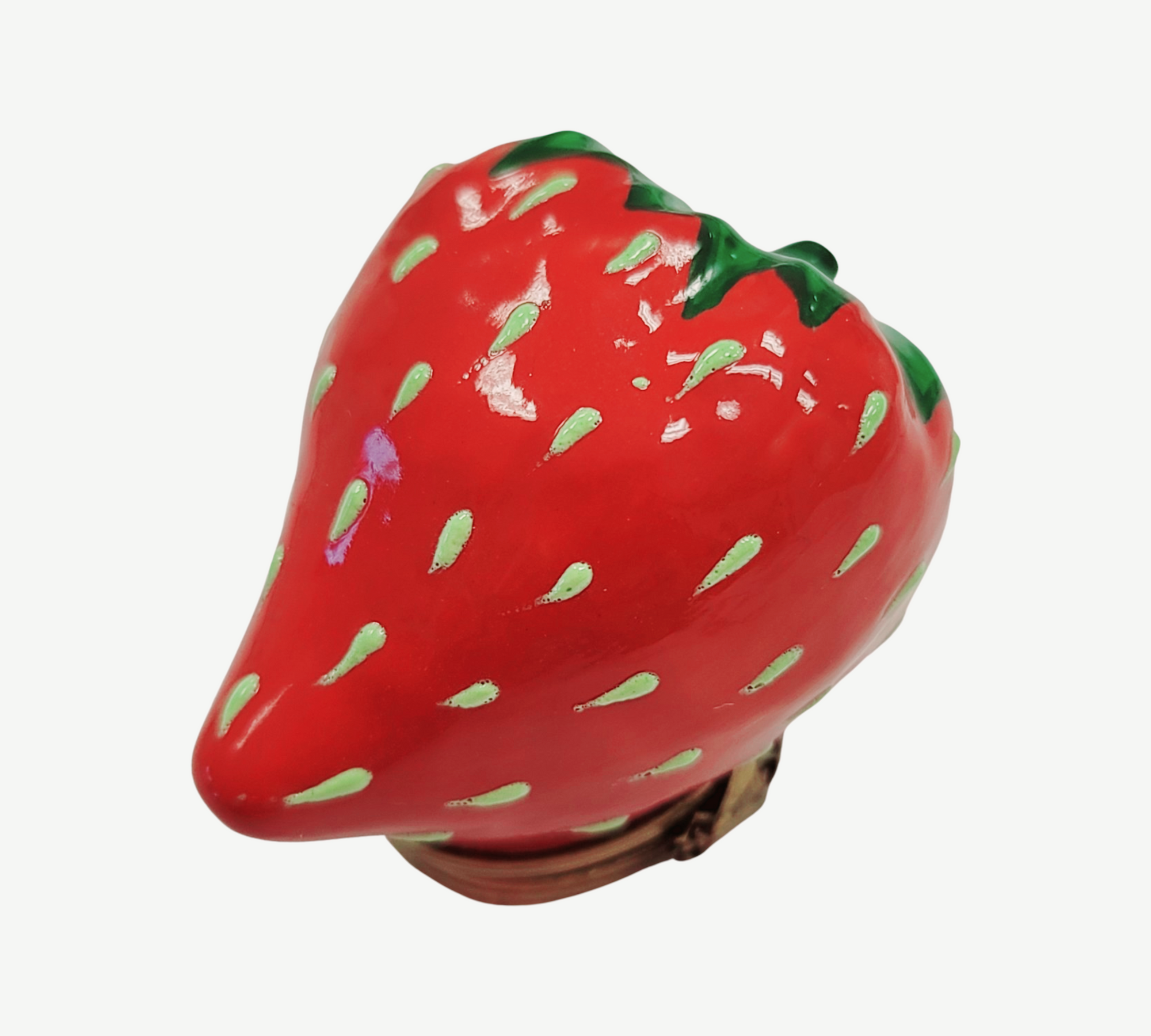 Large Strawberry Limoges Box Porcelain Limoges fruit vegetables French Trinket Box