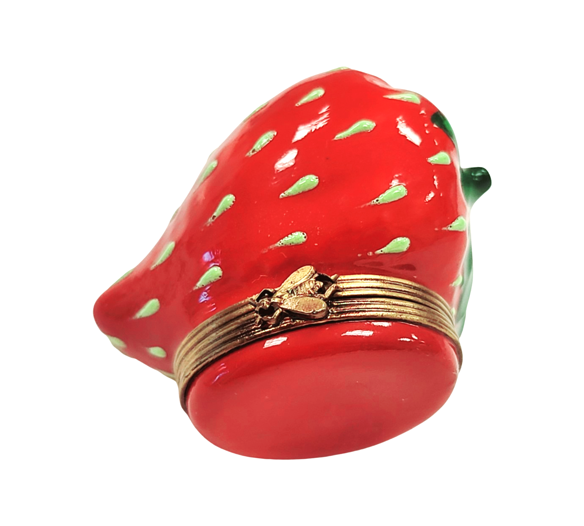 Large Strawberry Limoges Box Porcelain Limoges fruit vegetables French Trinket Box