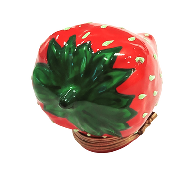 Large Strawberry Limoges Box Porcelain Limoges fruit vegetables French Trinket Box