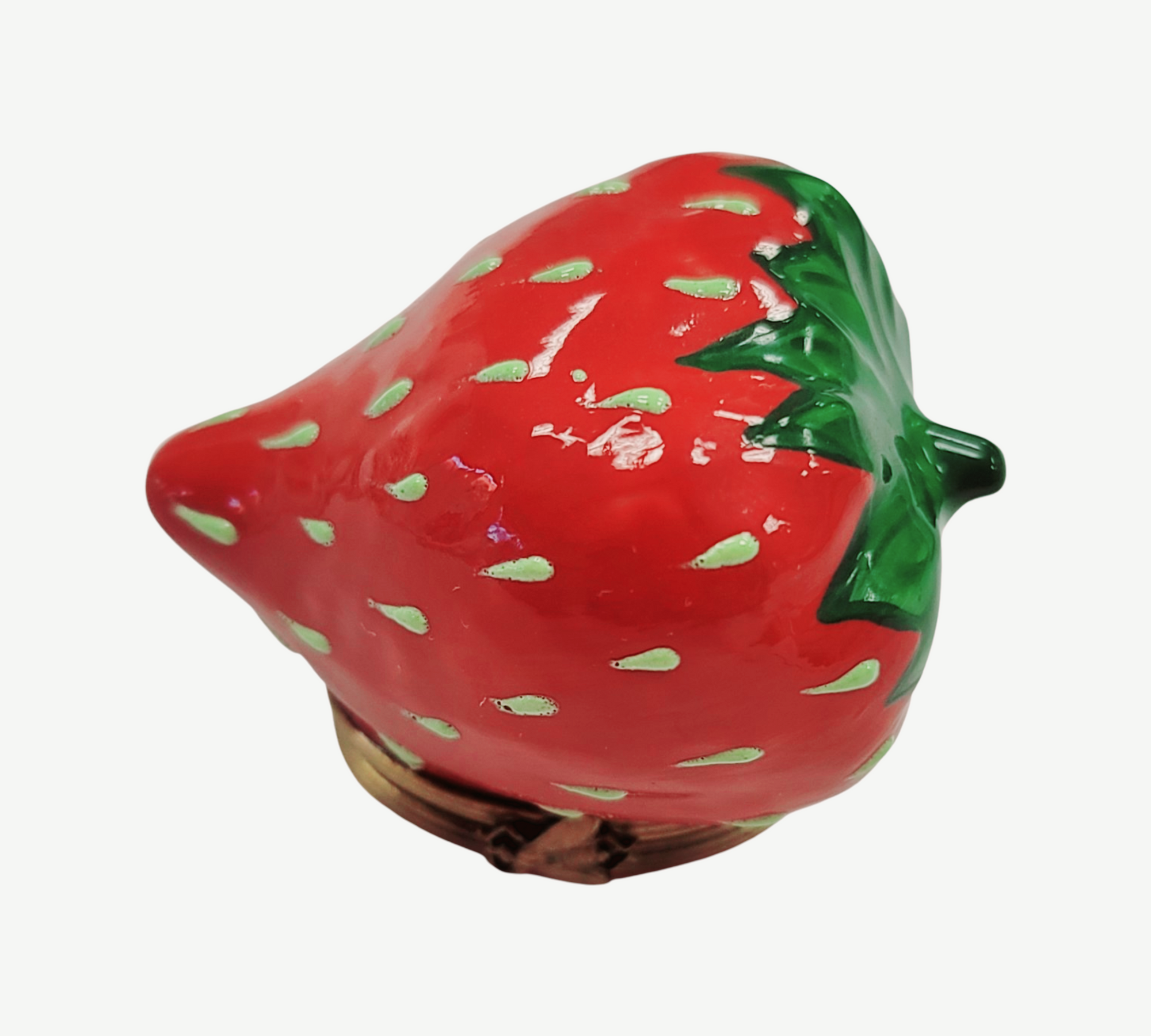 Large Strawberry Limoges Box Porcelain Limoges fruit vegetables French Trinket Box