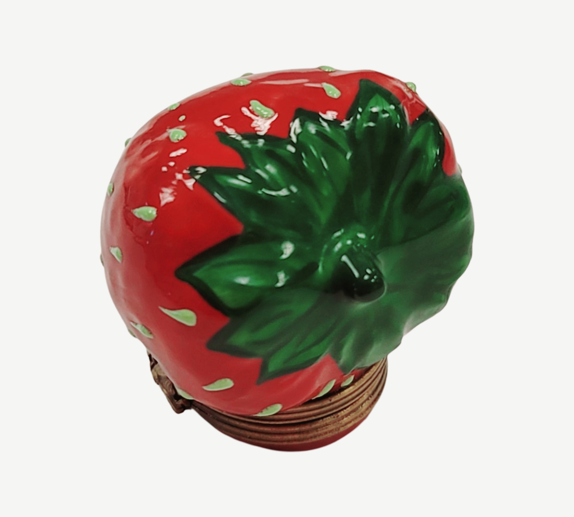 Large Strawberry Limoges Box Porcelain Limoges fruit vegetables French Trinket Box