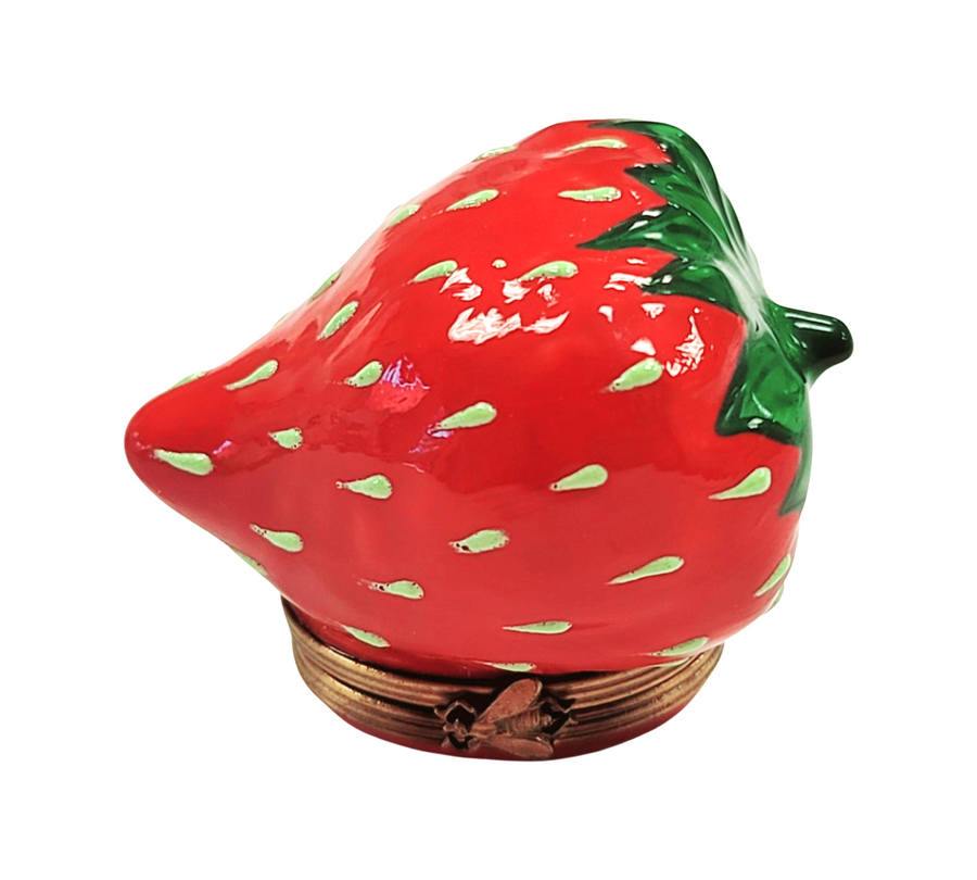 Large Strawberry Limoges Box Porcelain Limoges fruit vegetables French Trinket Box