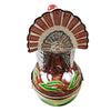 Large Turkey with Removable Ear of Corn Porcelain Limoges thanksgiving wild bird French Trinket Box