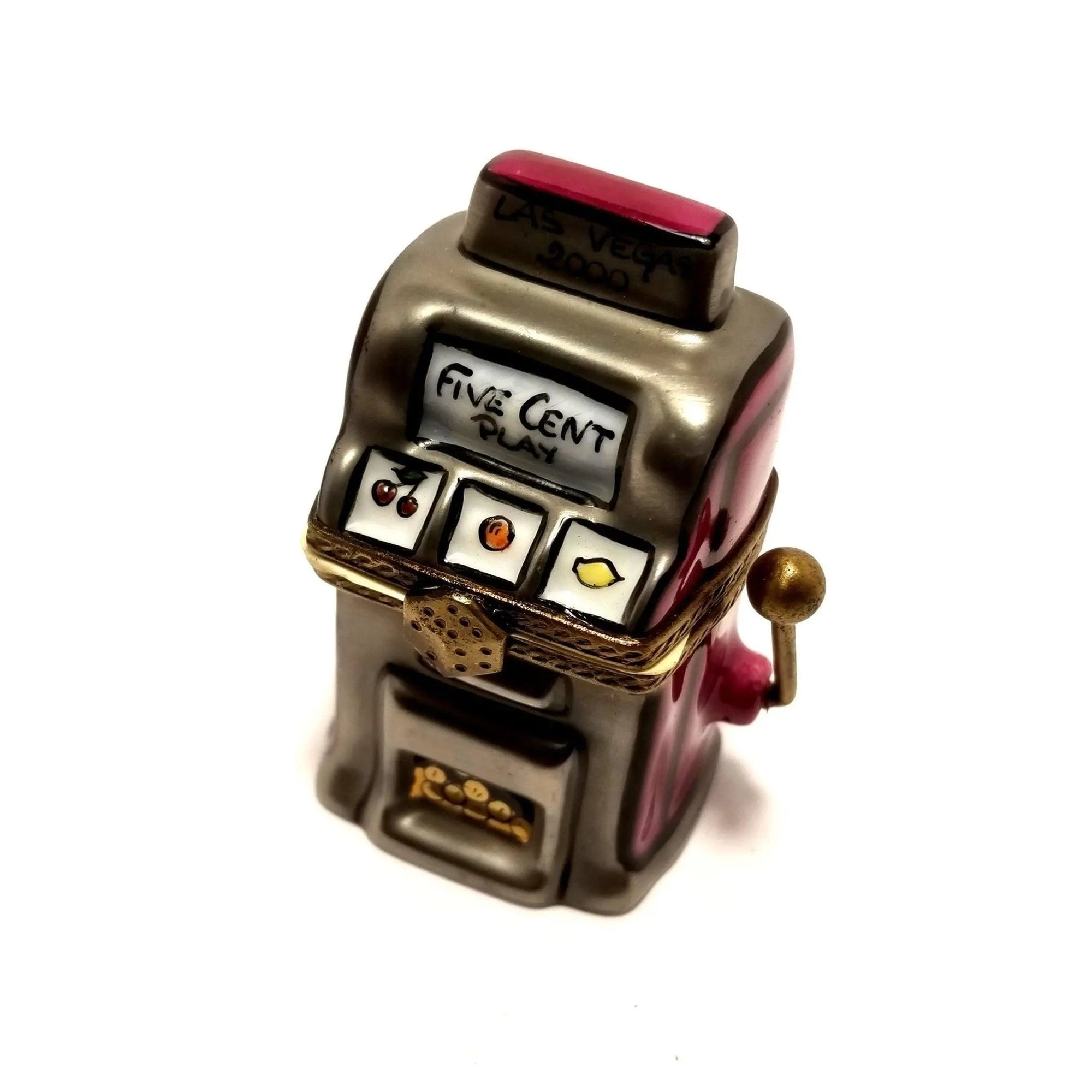 Las Vegas Slot Machine Limoges Box Porcelain Limoges games las vegas slot French Trinket Box