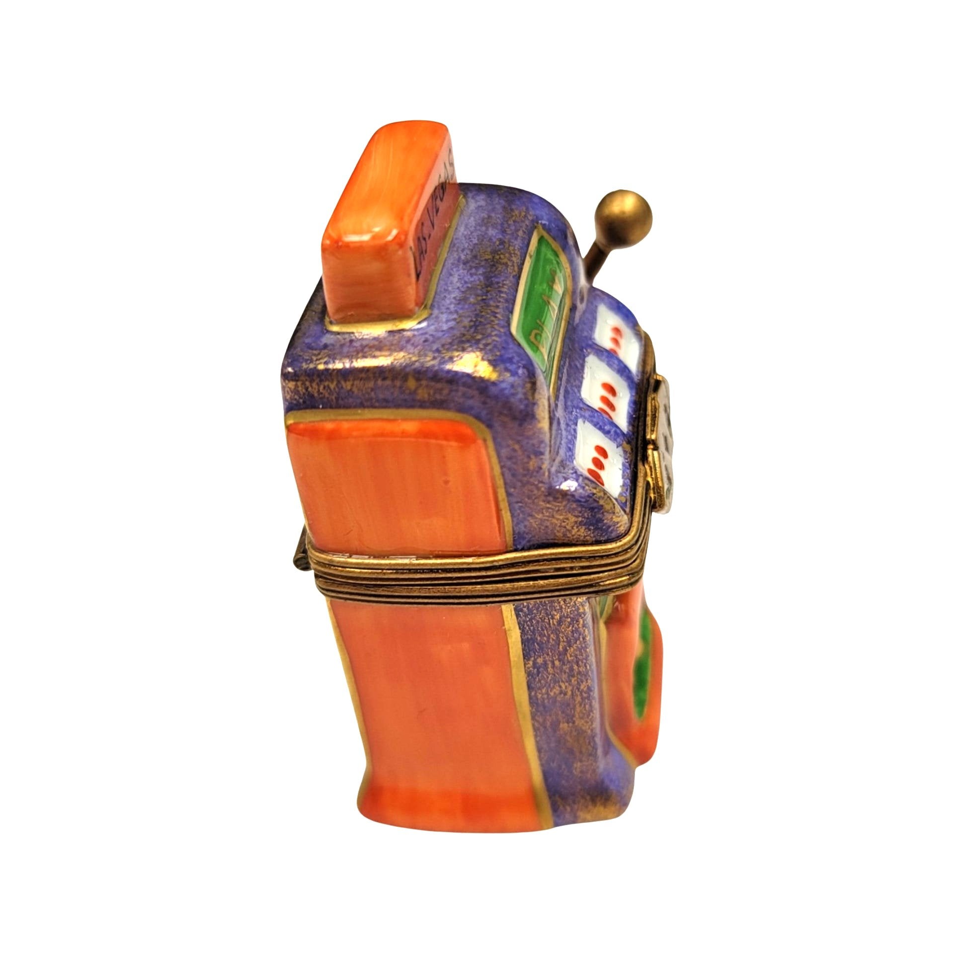 Las Vegas Slot Machine Treasure Porcelain Limoges LIMOGES BOXES games gambling French Trinket Box