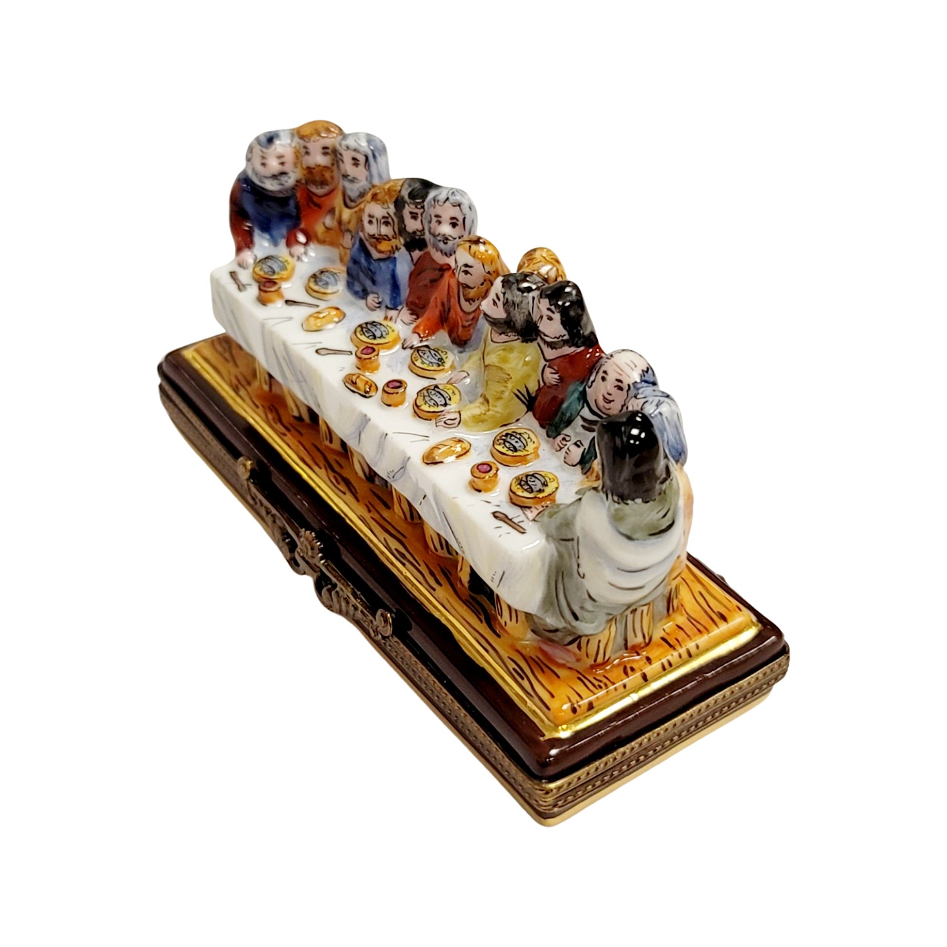 Last Supper Jesus Limoges Box Porcelain Limoges nativity christian religious French Trinket Box