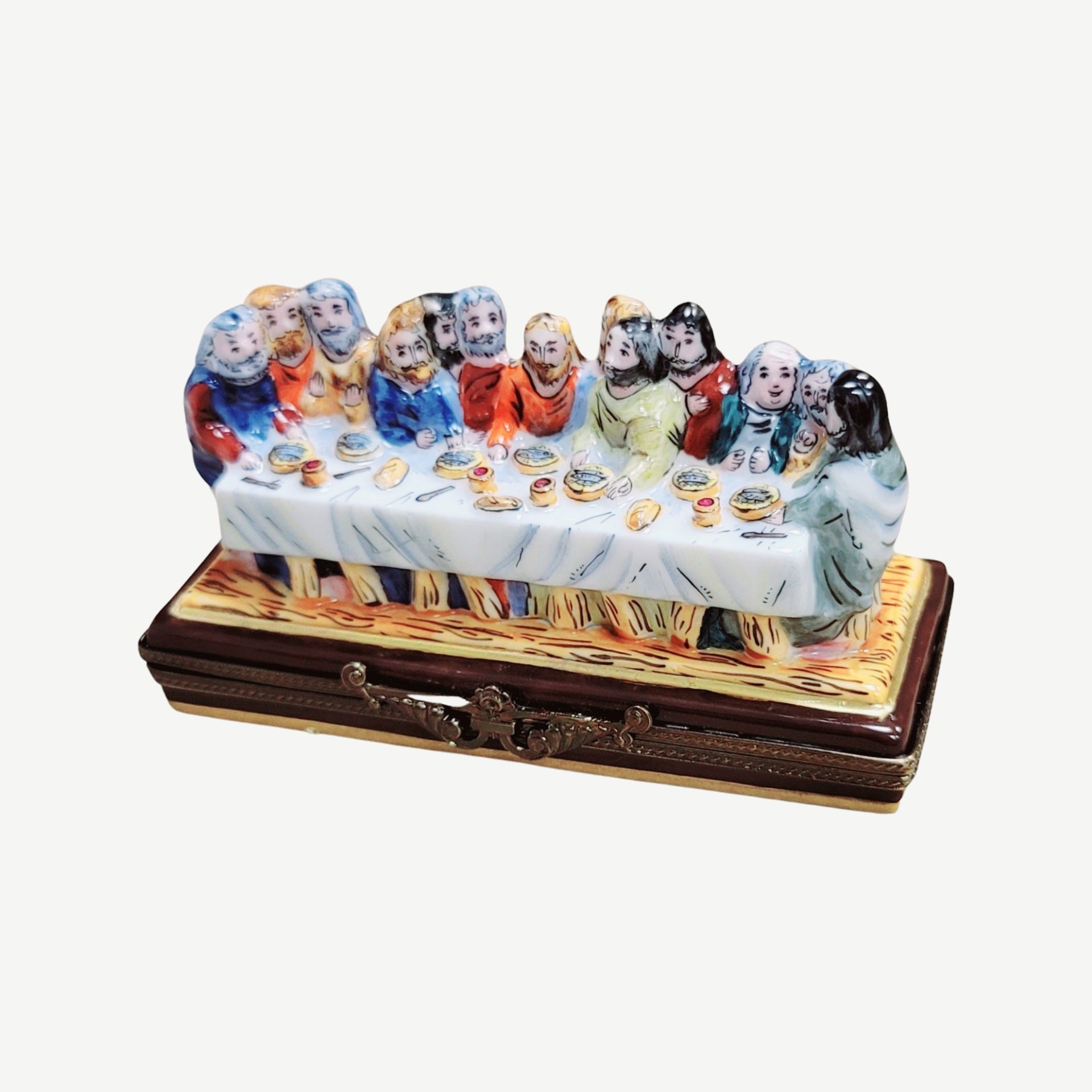 Last Supper Jesus Limoges Box Porcelain Limoges nativity christian religious French Trinket Box
