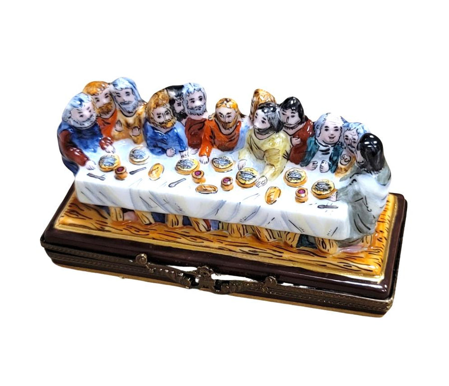 Last Supper Jesus Limoges Box Porcelain Limoges nativity christian religious French Trinket Box