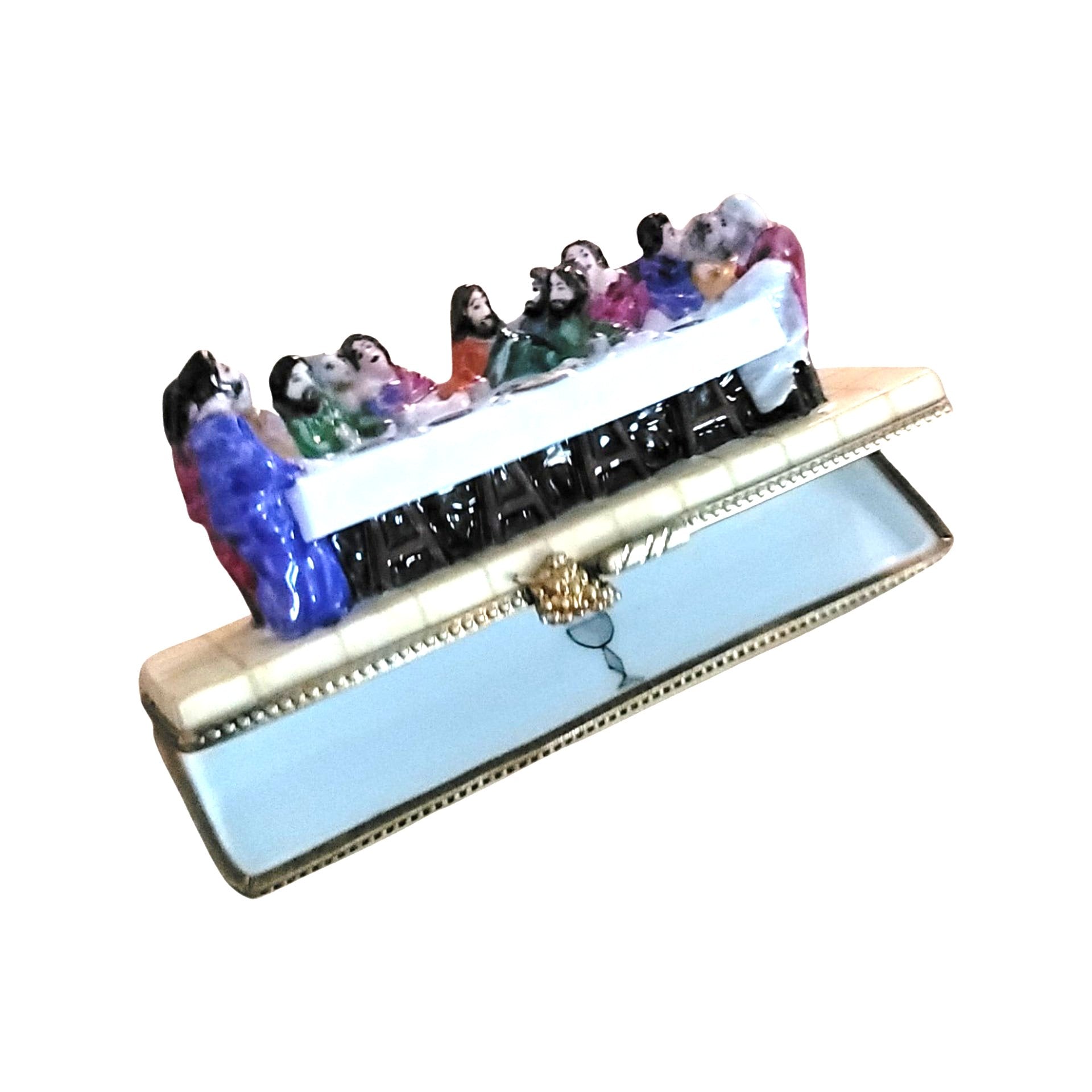 Last Supper Limoges Box Figurine Porcelain Limoges nativity christian religious French Trinket Box