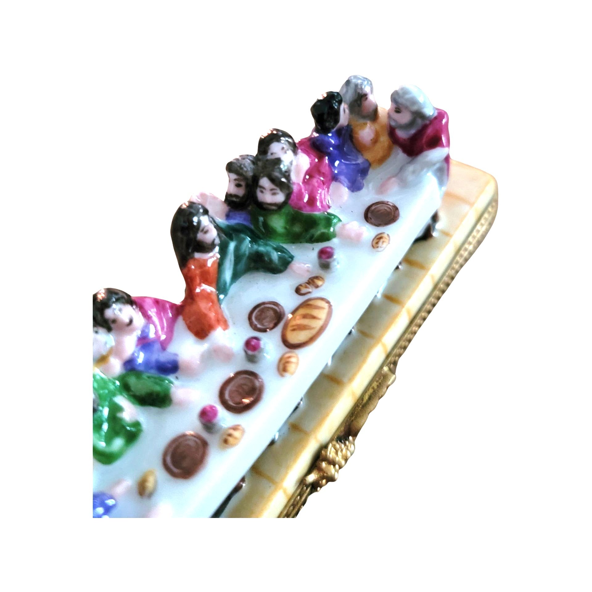 Last Supper Limoges Box Figurine Porcelain Limoges nativity christian religious French Trinket Box