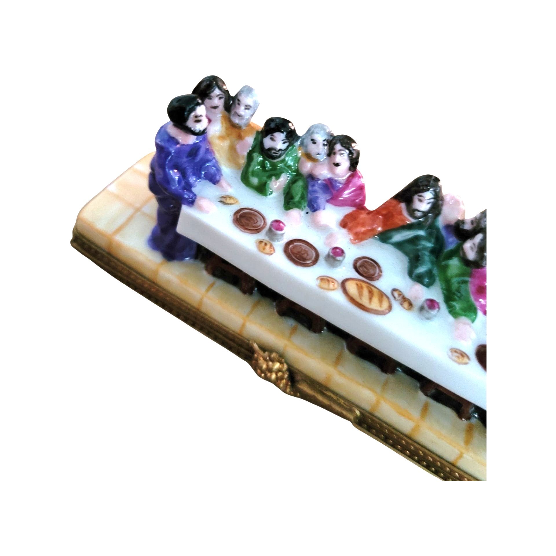 Last Supper Limoges Box Figurine Porcelain Limoges nativity christian religious French Trinket Box