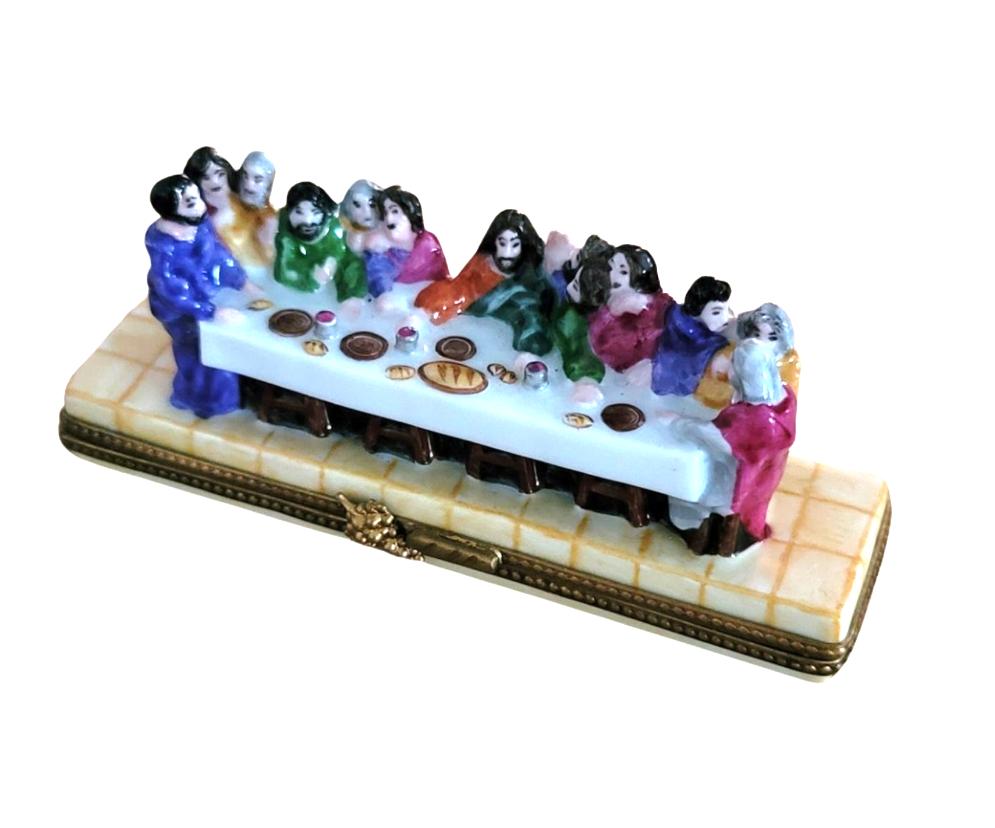Last Supper Limoges Box Figurine Porcelain Limoges nativity christian religious French Trinket Box