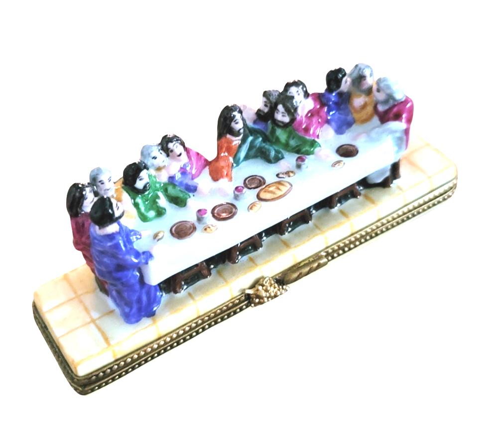 Last Supper Limoges Box Figurine Porcelain Limoges nativity christian religious French Trinket Box