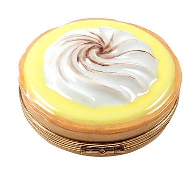 Lemon Pie Porcelain Limoges Dessert French Trinket Box