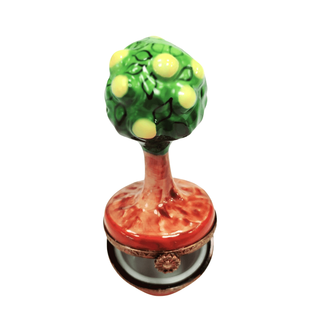 Lemon Tree Limoges Box Delight Porcelain Limoges fruit vegetables garden French Trinket Box