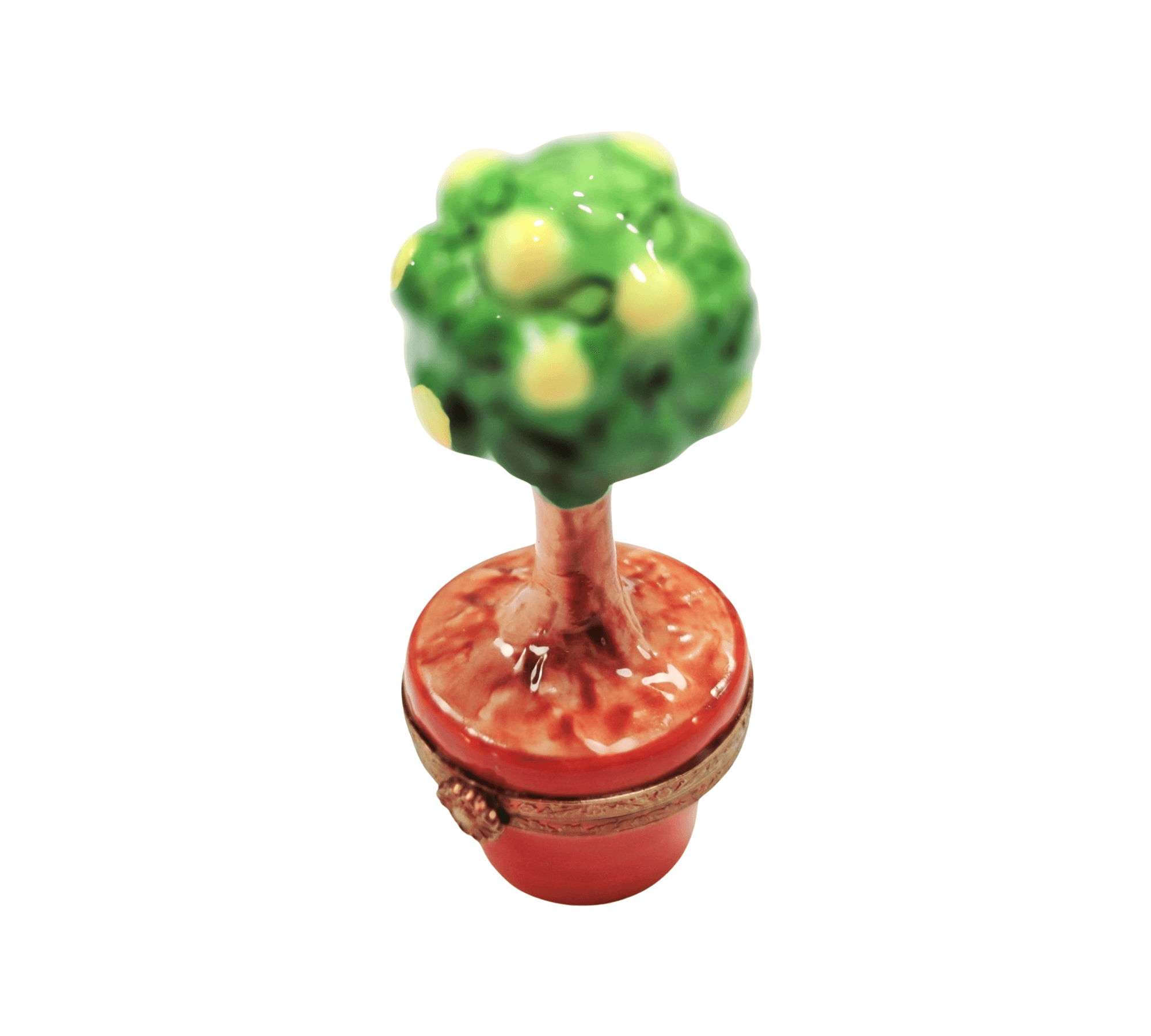 Lemon Tree Limoges Box Delight Porcelain Limoges fruit vegetables garden French Trinket Box