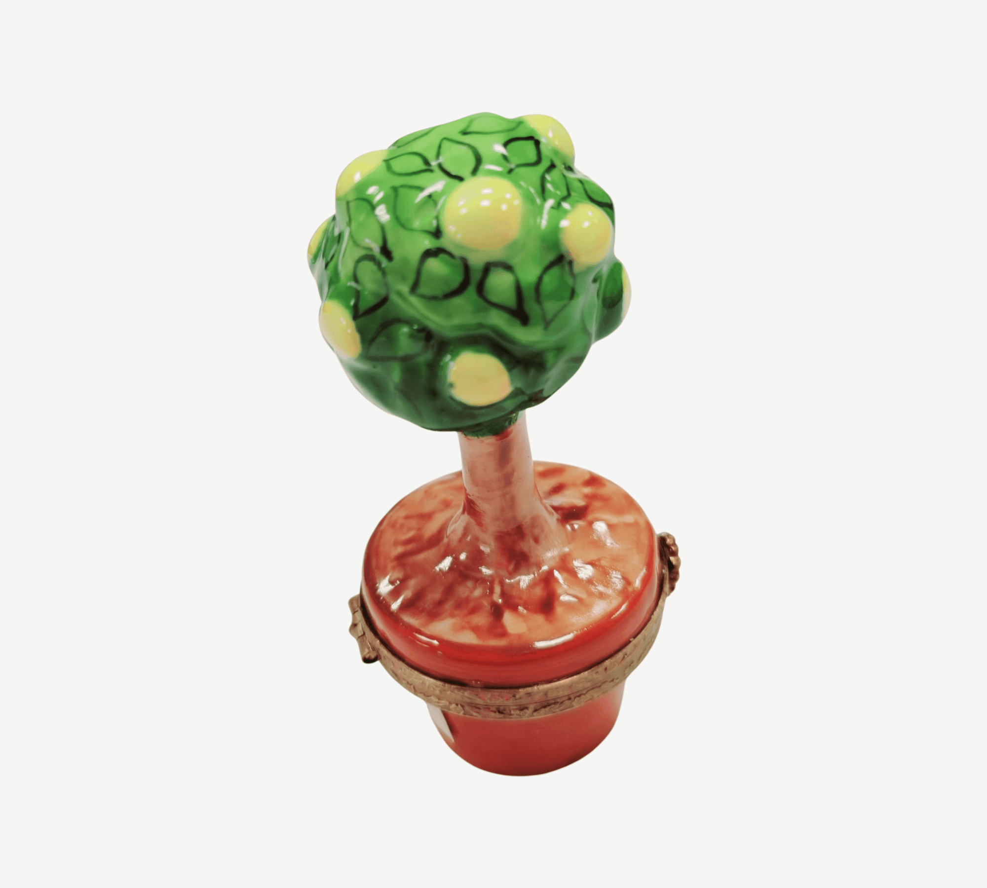 Lemon Tree Limoges Box Delight Porcelain Limoges fruit vegetables garden French Trinket Box