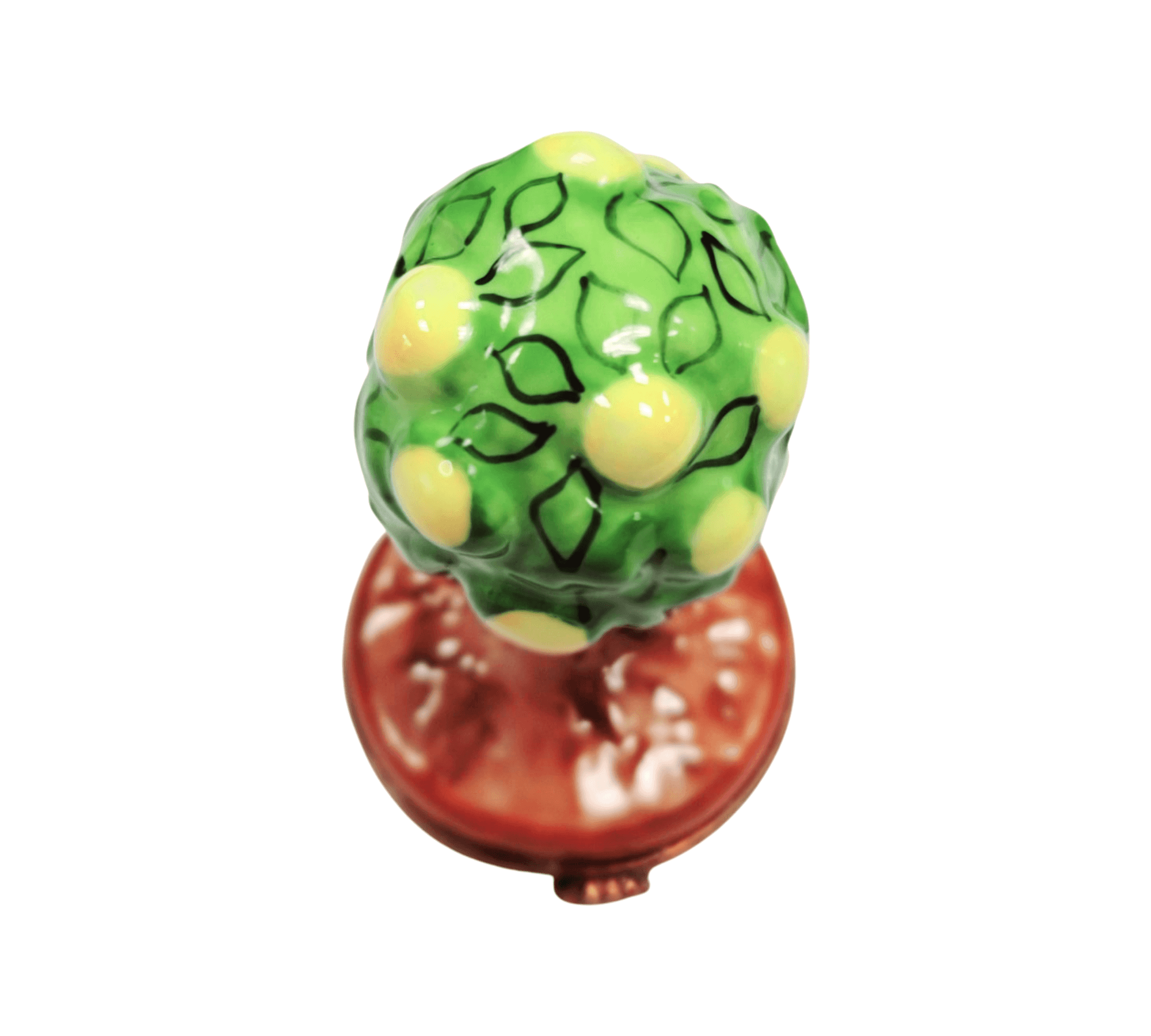 Lemon Tree Limoges Box Delight Porcelain Limoges fruit vegetables garden French Trinket Box