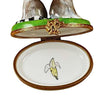 Lemur Monkey Porcelain Limoges wild animals travel French Trinket Box