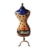 Leopard Print Fashion Dress Box Porcelain Limoges Fashion jewelry women shoes limoges box French Trinket Box