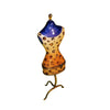 Leopard Print Fashion Dress Box Porcelain Limoges Fashion jewelry women shoes limoges box French Trinket Box
