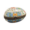 Light Blue Egg Flowers-egg LIMOGES BOXES-CH11M400
