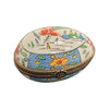 Light Blue Egg Flowers-egg LIMOGES BOXES-CH11M400